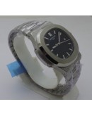 Patek Philippe Nautilus Steel Black Swiss Automatic Watch