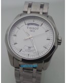 Tissot Couturier Day-Date White Steel Men's Watch