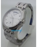 Tissot Couturier Day-Date White Steel Men's Watch