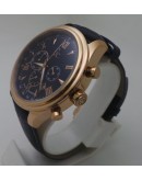 G C GUESS Collection Black Leather Strap Watch