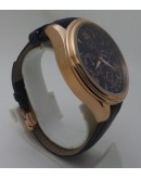 G C GUESS Collection Black Leather Strap Watch
