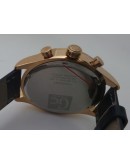 G C GUESS Collection Black Leather Strap Watch