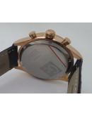 G C GUESS Collection White Dial Leather Strap Watch