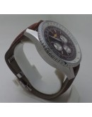 Breitling Navitimer Chrono Brown Leather Strap Watch