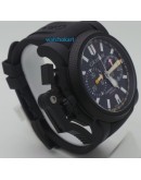 Graham Chronofighter Oversize Black Rubber Strap Watch
