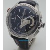 Tag Heuer Grand Carrera Calibre 36 Leather Strap Steel Black Swiss ETA 7750 Valjoux Movement Automatic Watch