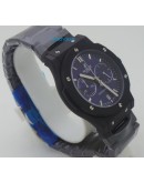 Hublot Classic Fusion Chronograph Blue Dail Black Watch