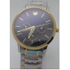 Movado Day Date GMT Chronograph Black Dual Tone Watch