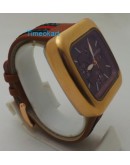 GUCCI COUPE CHRONOGRAPH BROWN DIAL WATCH