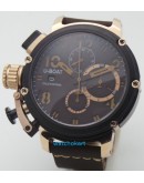 U BOAT U51 Italiano Fontana Black Gold Watch