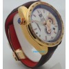 Tag Heuer Grand Carrera Calibre 36 White Rose Gold LEATHER STRAP WATCH