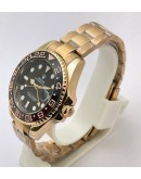 Rolex GMT Master ii Root Beer Rose Gold Swiss Automatic Watch