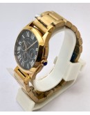 Cartier Drive De Cartier Choronograph Rose Gold Blue Watch