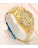 Rolex Day Date Diamond Gold Swiss Automatic Watch