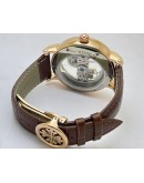 Patek Philippe Bridge Leather Strap Swiss Automatic Watch