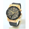 Hublot Classic Fusion Chronograph Rose Gold Black Rubber Strap Watch