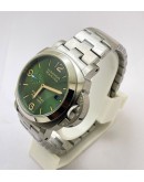 Panerai Marina Green Steel Bracelet Swiss ETA Automatic Watch