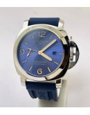 Panerai GMT Blue Rubber Strap Swiss Automatic Watch