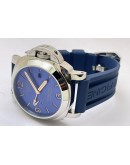 Panerai GMT Blue Rubber Strap Swiss Automatic Watch