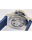 Panerai GMT Blue Rubber Strap Swiss Automatic Watch