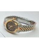 Rolex Datejust Stick Marker Brown Dual Tone Swiss Automatic Ladies Watch