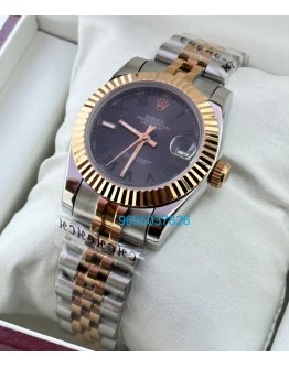 Rolex Datejust Stick Marker Grey Dual Tone Swiss Automatic Ladies Watch