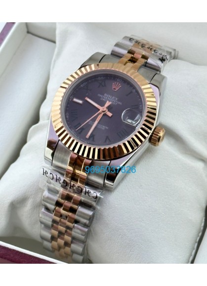 Rolex Datejust Stick Marker Grey Dual Tone Swiss Automatic Ladies Watch