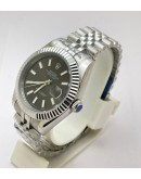Rolex Date-Just Stick Mark Grey Steel Swiss Automatic Watch