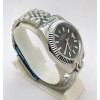 Rolex Date-Just Stick Mark Grey Steel Swiss Automatic Watch