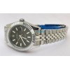 Rolex Date-Just Stick Mark Grey Steel Swiss Automatic Watch