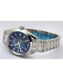 OMEGA SEAMASTER AQUA TERA WORLD TIME BLUE STEEL SWISS AUTOMATIC WATCH