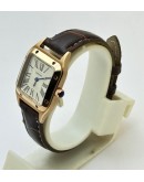 Cartier Santos Dumont Small Leather Strap Ladies Watch