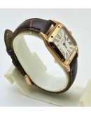 Cartier Santos Dumont Small Leather Strap Ladies Watch