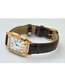 Cartier Santos Dumont Small Leather Strap Ladies Watch