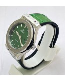 Hublot Vendom Classic Green Leather Strap Swiss Automatic Watch