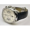 Tag Heuer Grand Carrera Calibre 17 Leather Strap White Swiss ETA 7750 Valjoux Movement Automatic Watch