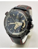 Tag Heuer Grand Carrera Calibre 36 ETA 7750 Valjoux Automatic Chronograph Leather Strap Watch
