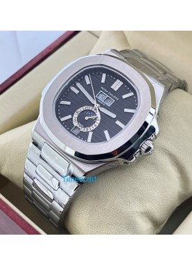 Patek Philippe Nautilus Annual Calendar Black Steel Swiss Automatic Watch