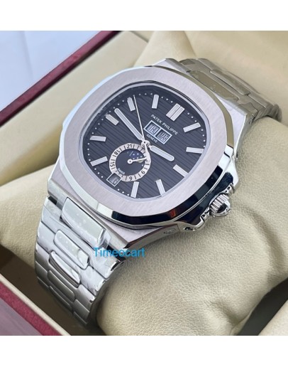 Patek Philippe Nautilus Annual Calendar Black Steel Swiss Automatic Watch