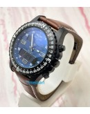 Breitling Cockpit Blue B50 Leather Strap Watch