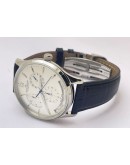 Jaeger Le Coultre Master Control Power Reserve White Swiss ETA Automatic Watch