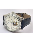 Jaeger Lecoultre Master Dual Time Diamond Bezel Swiss Automatic Watch