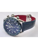 Tag Heuer Carrera Sport Chronograph Blue Leather Strap Watch