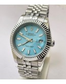 Rolex Date-Just Ice Blue Swiss Automatic Watch