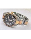 Rolex GMT Master ii Dual Tone Swiss ETA 3285 Valjoux Movement Watch