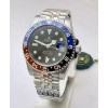Rolex GMT Master ii Pepsi Jubilee Bracelet Swiss ETA 3285 Valjoux Movement Watch