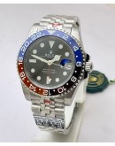 Rolex GMT Master ii Pepsi Jubilee Bracelet Swiss ETA 3285 Valjoux Movement Watch