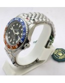 Rolex GMT Master ii Pepsi Jubilee Bracelet Swiss ETA 3285 Valjoux Movement Watch