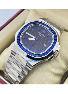 Patek Philippe Nautilus Blue Emerald Swiss Automatic Watch