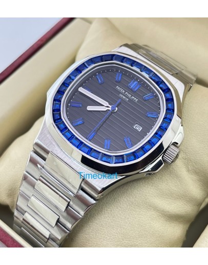 Patek Philippe Nautilus Blue Emerald Swiss Automatic Watch